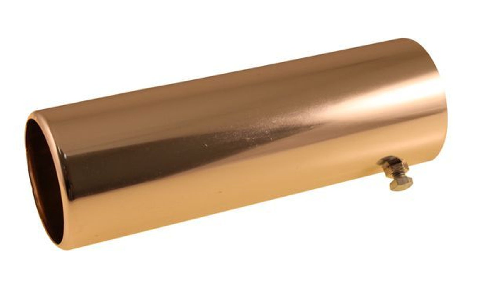 Slutrør forkromet messing 58 mm