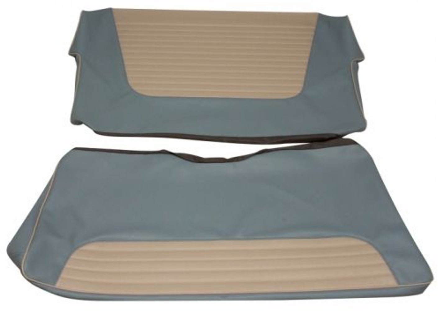 Kledning baksete blå/hvit