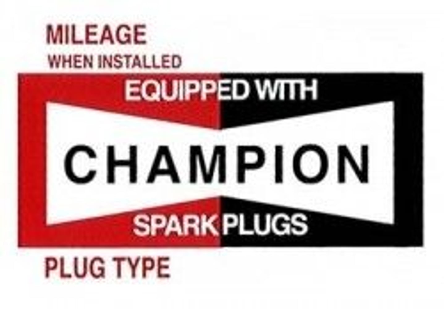 Champion tennpluggklistremerke — bild 1 av 2