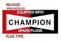Champion tennpluggklistremerke — bild 1 av 2
