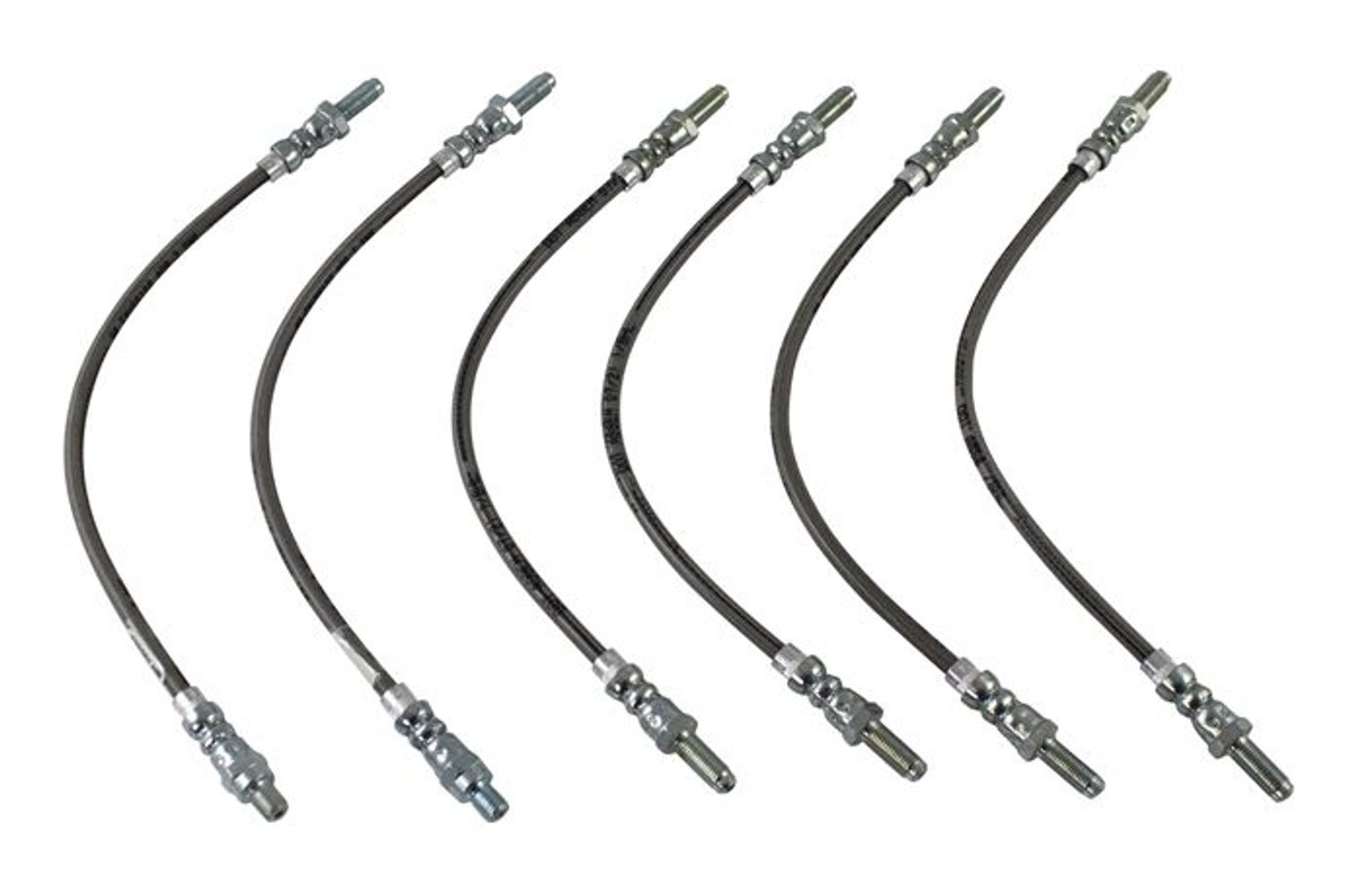 Bremseslangssett metallomspunnet
