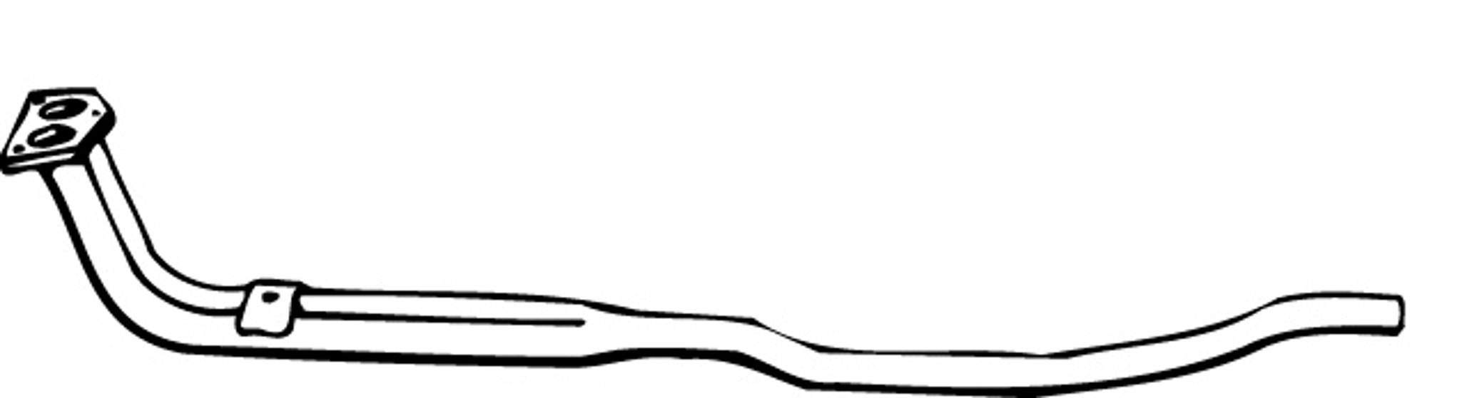 Udstødningsrør B21/23A 1975 foran